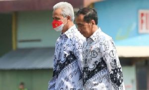 Ganjar Pranowo dan Jokowi hadiri Hari Guru 