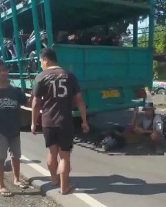 Kondisi korban kecelakaan di Batang, terkapar tidak berdaya