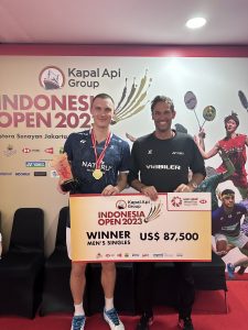 Tunggal putra Denmark peraih medali emas Indonesia Open 2023