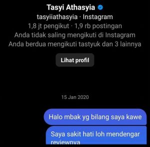 Kontroversi yang melibatkan Tasyi Athasyia