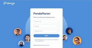 Tahap awal pendaftaran adalah mengisi email aktif.