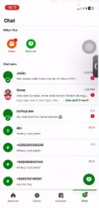 Fitur Chatting di gojek