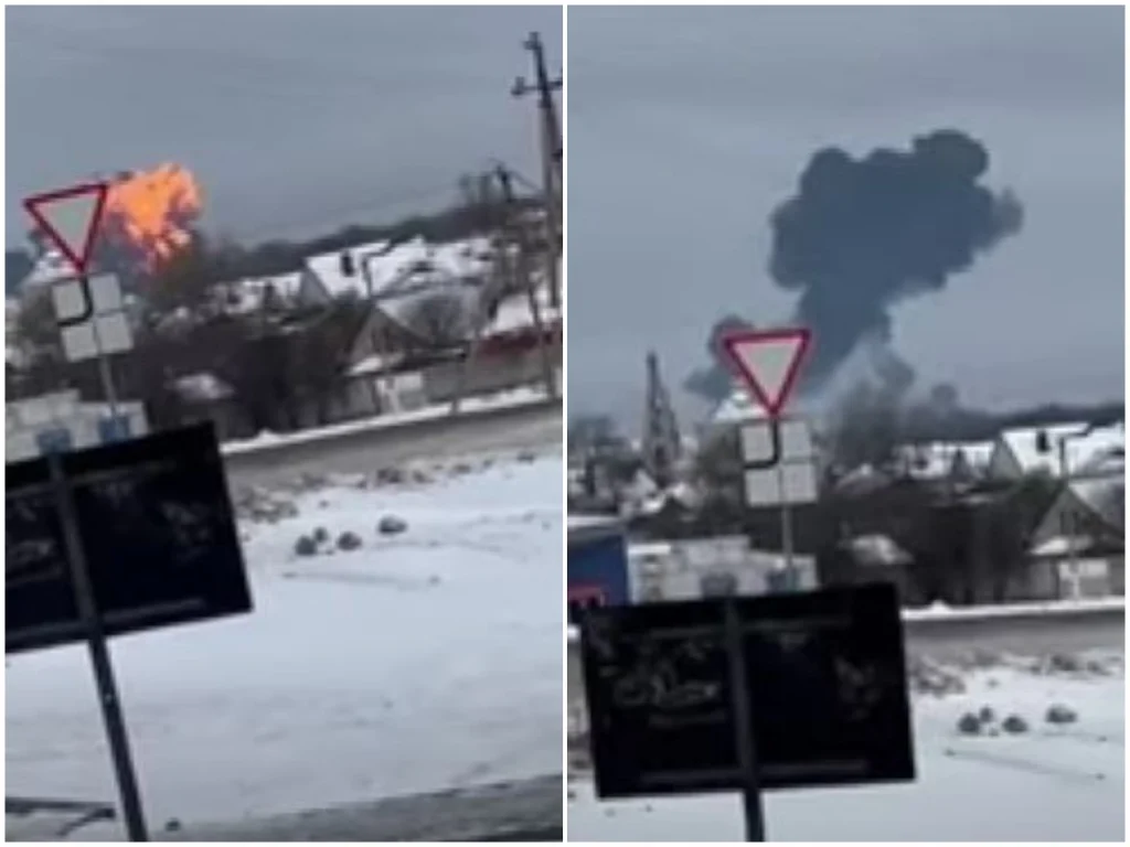 Pesawat Rusia Jatuh Ditembak